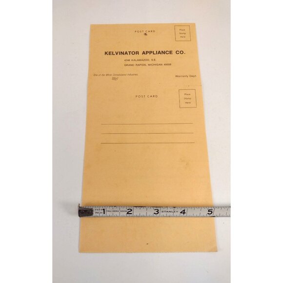 Vintage Kelvinator Appliance Warranty Postcard Set Advertisement Collectible - Picture 6 of 7
